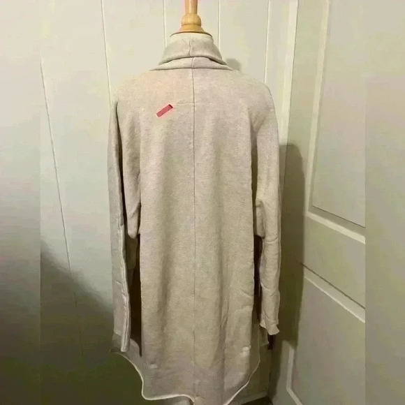 Frank & Eileen $288 Tee Lab Drape Coat Cardigan Jacket Beige Comfy Coastal Fall - Picture 9 of 10